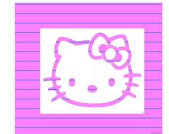 Custom Stencils - Hello Kitty Stencil