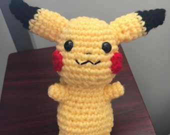 Pikachu Amigurumi - Pikachu Plush - Pikachu Crochet - Pikachu Stuffed Animal - Pokemon Crochet - Cute Gift - Kawaii Pikachu