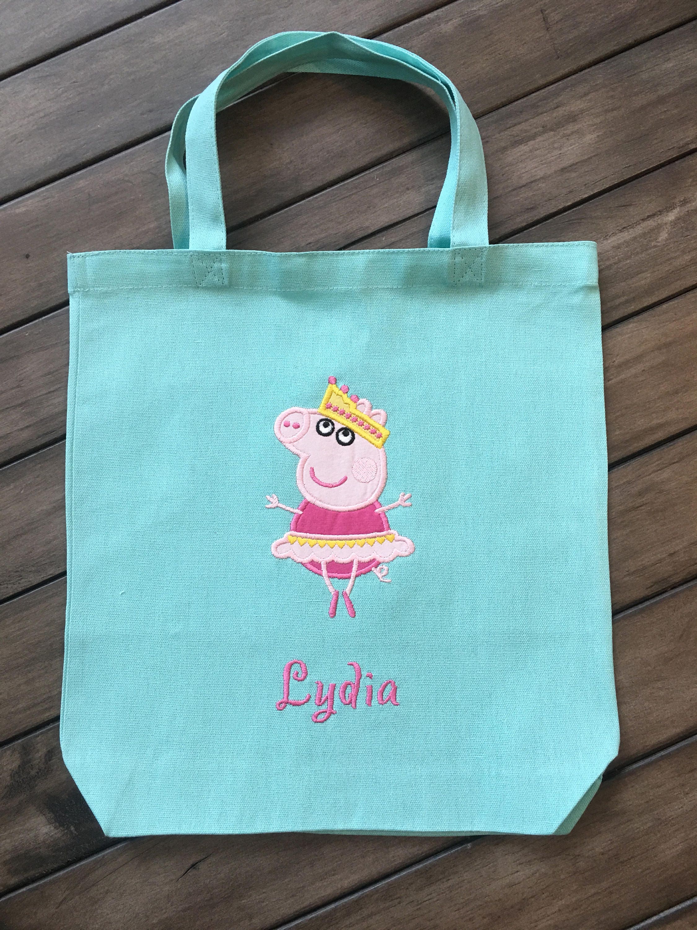 Personalized Peppa Pig Dance Tote/ Bag