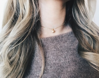 Starburst Necklace|Gold Star Chocker Necklace|Gold Star Chocker|Gold Collar Chocker|Gold Chocker Jewelry|Gold Chocker Necklace|Minimalistic