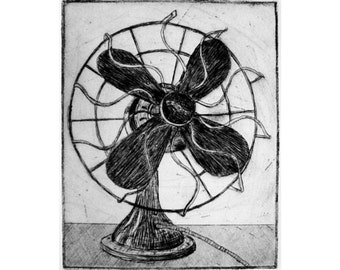 Westinghouse Fan (original etching)