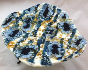 Boiled Fused Glass Earth Platter