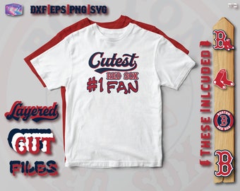 Cutest Red Sox #1 Fan SVG | Red Sox file | The Cutest Red Sox | Baseball T-Shirt svg | Boston Red Sox