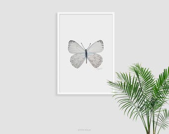 Printable Wall Art Butterfly Print Pencil Drawing Fine Prints Modern Printable Wall Art Butterfly Print Pencil Drawing Fine Prints Modern