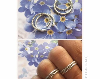 Skinny Toe Ring Duo - Sterling Silver