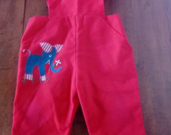 Very pretty little vintage 1960s bodysuit red size 1 year