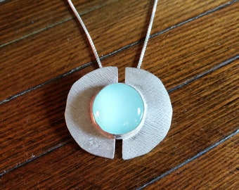 Chalcedony and sterling silver Necklace