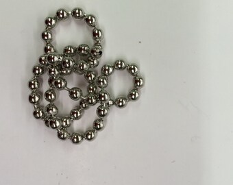 Silver Ballchain(4.5mm)- 1ft//Discount Mosaic Supplies//Mosaic//Jewelry Supplies