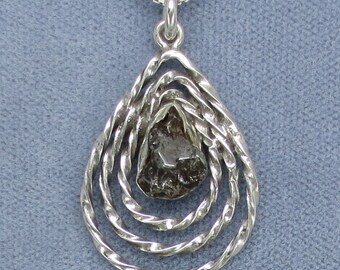 Meteorite Campo del Cielo Pendant Necklace - Sterling Silver - M150650 - Free Shipping