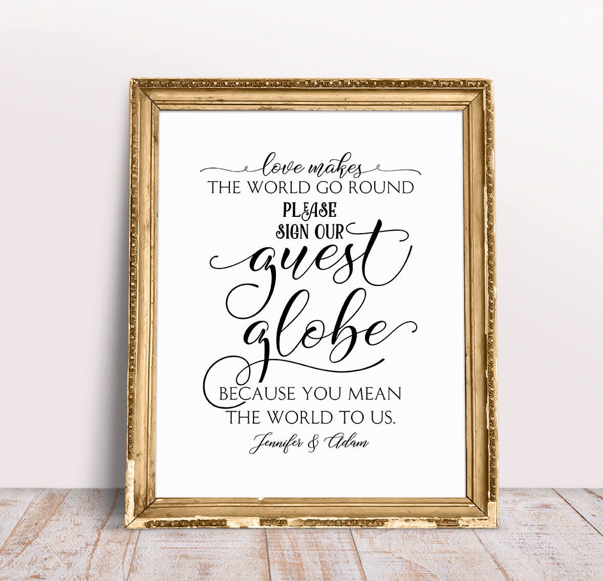 Guest Globe Wedding Signs Globe Guest Book Guest Globe