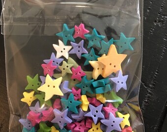 Just Another Button Company Star Button Grab Bag