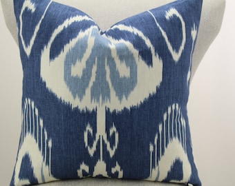 Bansuri Iris kravet fabric pillow cover,throw pillow decorative pillow,lumbar pillow,same fabric on front and back.