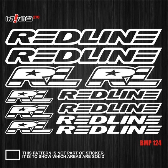 redline bike stickers