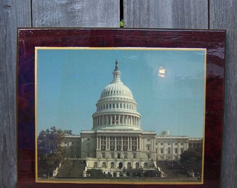 Vintage Capitol Building Perma Plaque