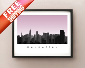 Midtown Manhattan Skyline - New York City Poster Print - NYC Art