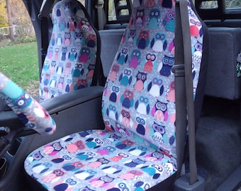 1 Set of Sadie Owl, Seat Covers and the Steering Wheel Cover Custom Made.