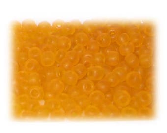 6/0 Peach Frosted Glass Seed Beads, 1 oz. bag