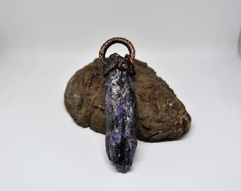 Raw Amethyst pendant