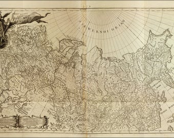 Poster, Many Sizes Available; Map Of Russia 1726 In German