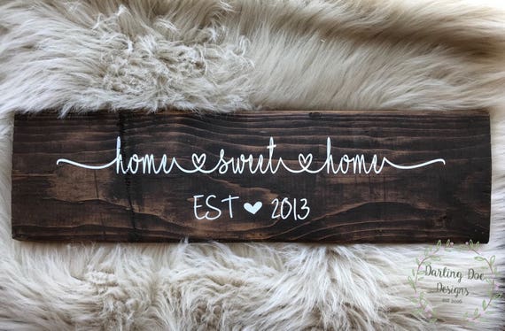 Home sweet home sign 
