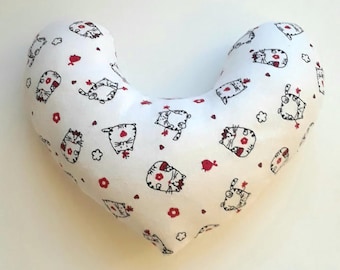 Mastectomy Pillow -- Kitty Breast Cancer Comfort Pillow, Mastectomy Gift