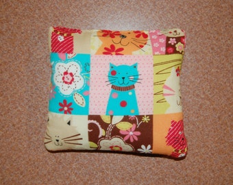 Adorable Cat rice bag , Heating Pad, Microwave Hot / Cold Pack, Heat Therapy, Rice Bag, Natural Pain Relief, Idea for Women