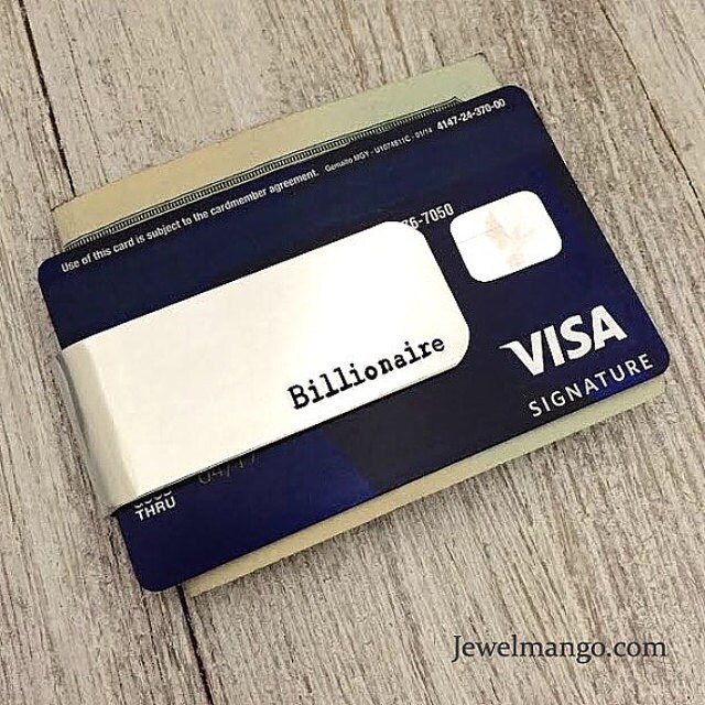 Groomsmen gift wedding gift Money Clip Credit cards holder