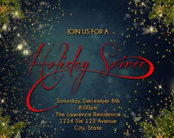 christmas party invitation christmas dinner invitation