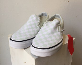 Vans Slip Ons Timeless Checkered Powder Blue
