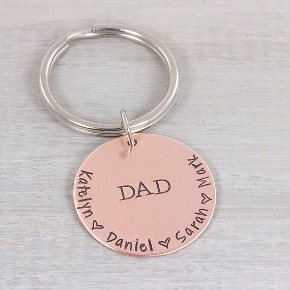 Personalized Key Chain Dad Key Chain Keychain for Dad