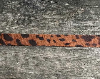 Faux Leather Leopard Choker