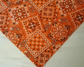 Classic Orange dog cooling bandana