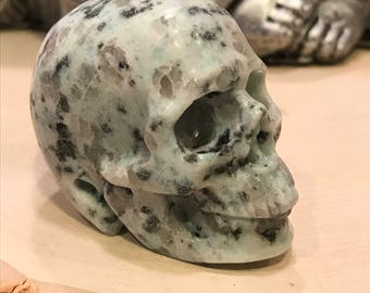 Skull 2.0" Lotus Jasper *Carved Crystal* Realistic *Crystal Healing* Awesome