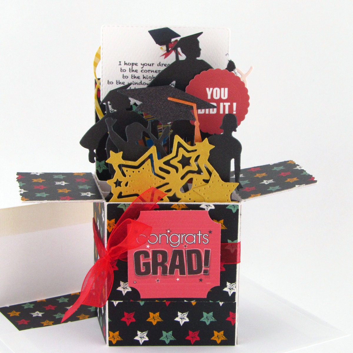 Download Graduation Custom Made Explosion Box Card Personalized