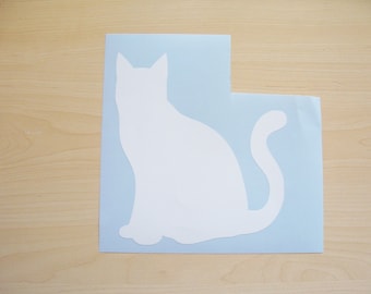 Cat decal, car decal, laptop decal, wall decal, animal sticker