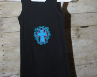 SAMPLE Cross Knit Black Dress 4T