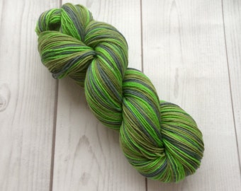 SALE Crazy sock yarn - merino 80%, handdyed yarn 100g