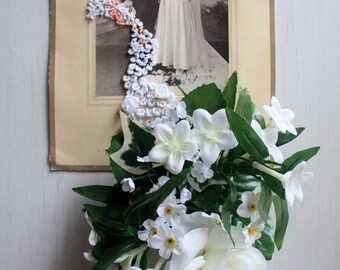 Embroidered vintage wedding photo
