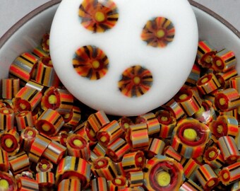 Murrini Chips , Mesa Verde, 20 Chips, Lampwork Supply, COE 104, Enameling Supply, Emerald City Art Glass, Lampwork Supplies