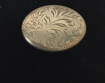 Ornate Vintage Sterling Brooch