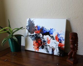 Acrylic fluid painting