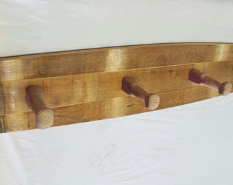 Wine Barrel Coat Rack (Outside of Barrel)