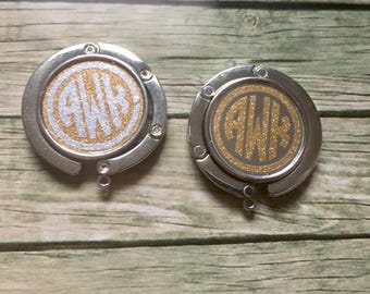 Monogram Purse Hook, Purse Hook, Bag Hook, Personalized Hook, Monogram Gift, Monogrammed, Mother's Day Gift, Purse Hanger, Bag Hanger