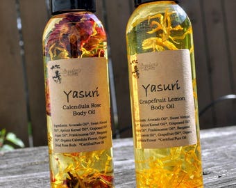 Body Oil. Bath Oil. In-Shower Oil. Massage Oil. Rose Body Oil. Calendula Oil. Lavender Body Oil.