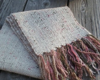 Handwoven Alpaca and Cormo Wool Scarf