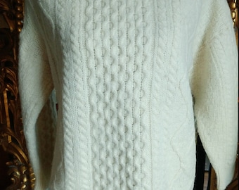 Vintage Aran Crafts Irish Fisherman Sweater XL