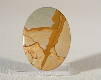 Cripple Creek Jasper Cabochon. Handcrafted USA. Natural Gemstone.