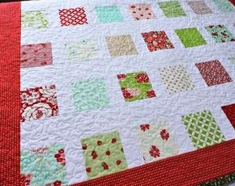 Handmade quilt for sale, floral quilt, patchwork quilt