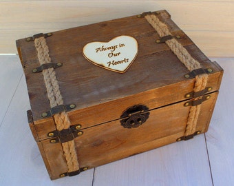 Memory Box Keepsake Trunk Box Time Capsule Wood Trunk Personalized