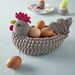 Crochet Egg Basket, Easter Basket, Crochet Pattern, Instant Download, Hen Basket, Easter Gift, Sara Huntington, Crochet Basket, Chicken, Hen